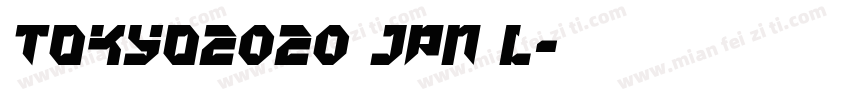 TOKYO2020 JPN L字体转换